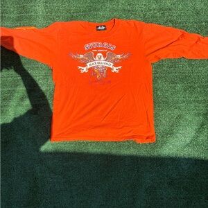 Men's Orange Graphic Shirt